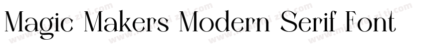 Magic Makers Modern Serif Font字体转换